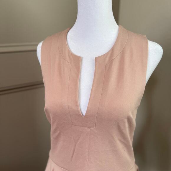 PINK BCBG MAXAZRIA SIZE S Tobin V-neck Asymmetric Peplum Top MSRP $128 - Picture 3 of 5